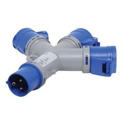 Ổ cắm 3 chia công nghiệp không kín nước IP44 - 3F-16A