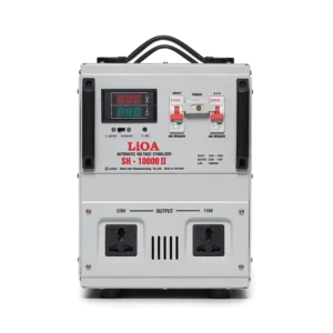Ổn Áp LiOA 1 Pha SH-10000II 10kVA 10000VA. Điện Áp Vào 150V÷250V, Điện Áp Ra 220V÷110V